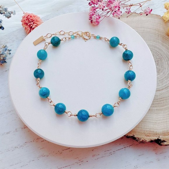 New Apatite Bracelet | 14k Gold Filled - Picture 2 of 5